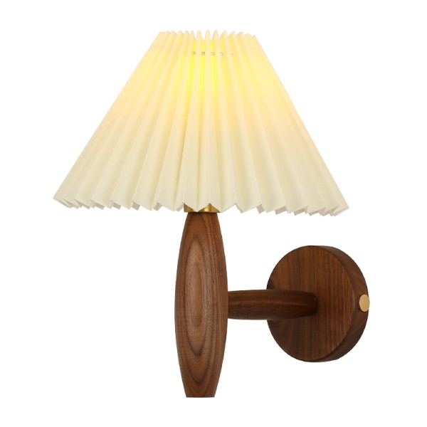 Wandlampe aus Holz